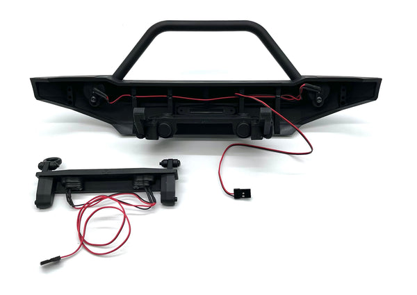 Axial SCX6 Trail Honcho BUMPERS, front and rear with light set