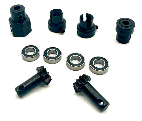Savage XL 5.9 GTXL-6 - BEVEL GEAR SET (9t) & Bearings & Drive Cups