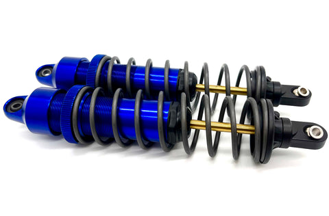 XRT Ultimate SHOCKS (GTX Alum Blue-Anodized FRONT, Upgaded 7861 (2) Traxxas 78097-4