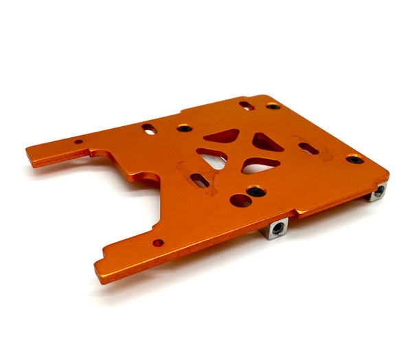 Savage XL 5.9 GTXL-6 - ENGINE MOUNT PLATE and braces (Orange) HPI