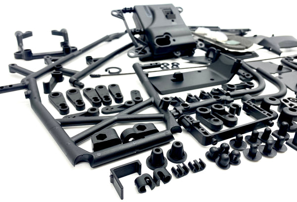 BAJA 5B SBK GAS - HUGE PLASTIC PARTS Lot (Roll Cage, boxes) HPI