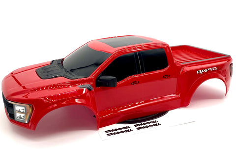 Raptor R BODY, painted shell, Red (cover trimmed Traxxas 101076-4