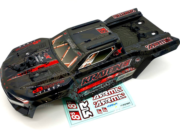KRATON 8S EXB - Body Shell (V2 Black polycarbonate cover & Body
