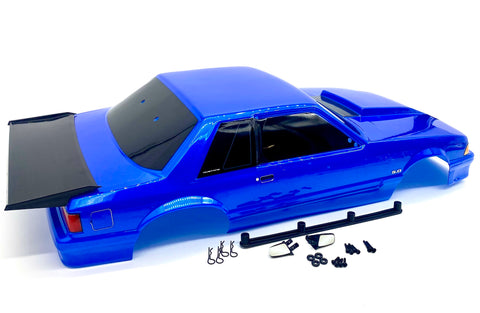 DRAG MUSTANG - FOX BODY (BLUE complete w/decals 9421x Traxxas 94046-4