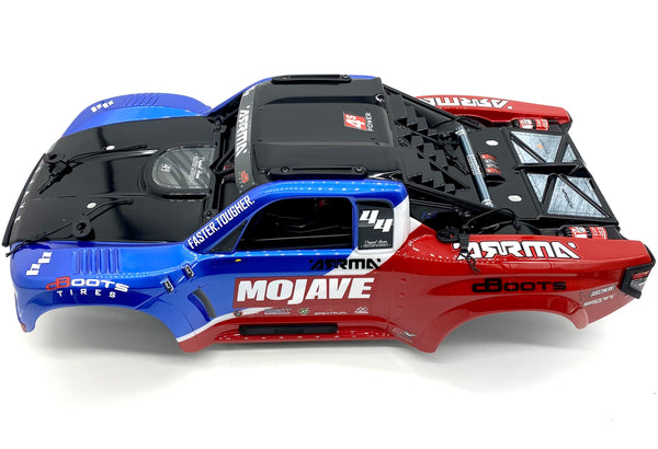 Arrma Raider Body 4S RC Body - Pre-Painted White/Red (ARA406165) Arrma  Mojave RCショックアブソーバーパーツ For Arrma For Mojave 4s Ara330794 1/8 144mm アロイプログ