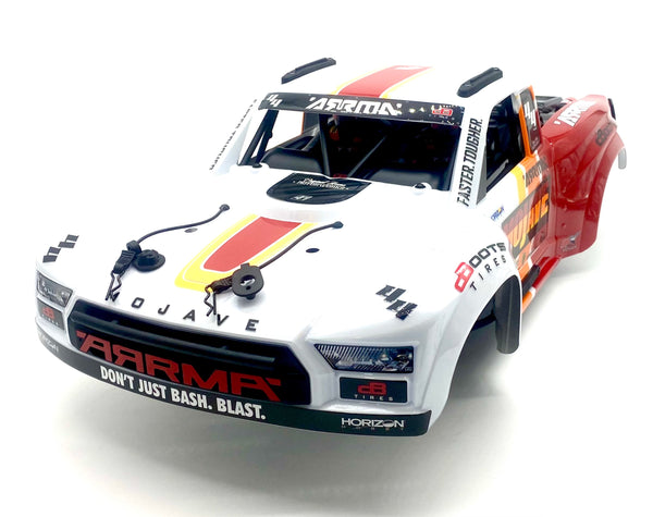 Carrosserie Peinte Grise Pour Voiture RC Arrma Fireteam 6S BLX 1/7 - Avec Clips Et Cage Intérieure