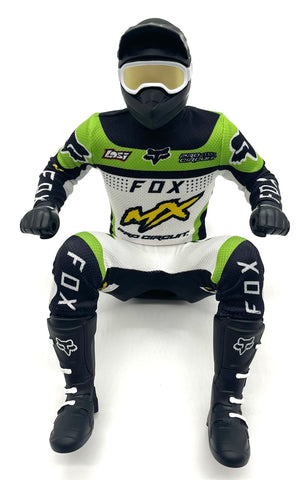 Losi Promoto - Rider Figure, (Green) Pro Circuit & Jersey Set LOS06000