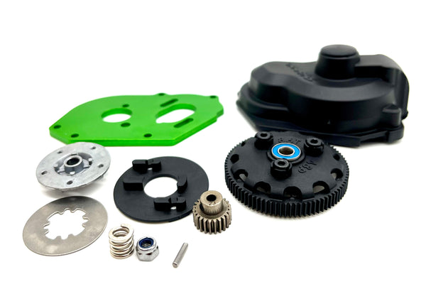 Slash Modified - SPUR & SLIPPER CLUTCH 86t, Motor Mount (GREEN