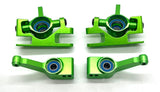 RUSTLER ULTIMATE - C-HUBS Steering Caster Blocks Carriers Green Alum Traxxas 67097-4