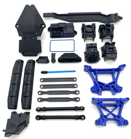 Stampede 4x4 BL-2s Blue SHOCK TOWERS (housings, receiver box Traxxas 67154-4