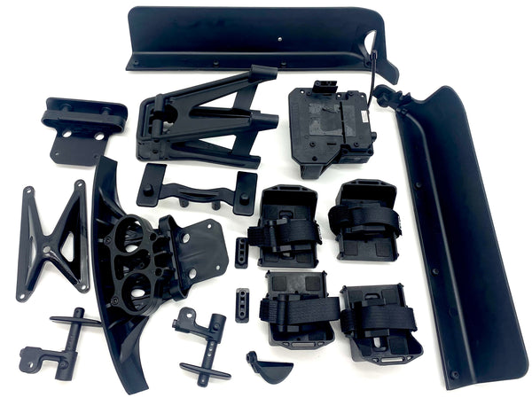 KRATON 8S EXB - Side Guards, Battery Tray V2 roll tower Body Post