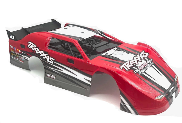 Slash Late Model - BODY, Dirt Oval Racer, RED, complete w/decals