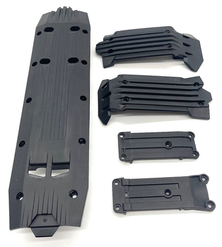 XRT Ultimate SKID PLATES (Front Rear Center Tie Bar Mounts, Cushion Traxxas 78097-4