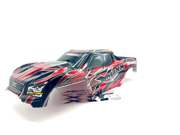 X-MAXX BODY cover Shell (2024 Red Painted ProGraphics Shell 77086