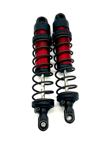 Fits SLEDGE - Rear Shocks red (9661r Assembled Long Dampers Traxxas 95096-4