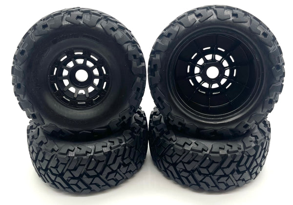 Maxx Slash Wheels & Tires Belted (Factory Glued Assembled (set 4