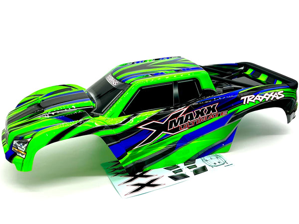X-MAXX Ultimate BODY cover Shell (2025 GREEN Painted ProGraphics
