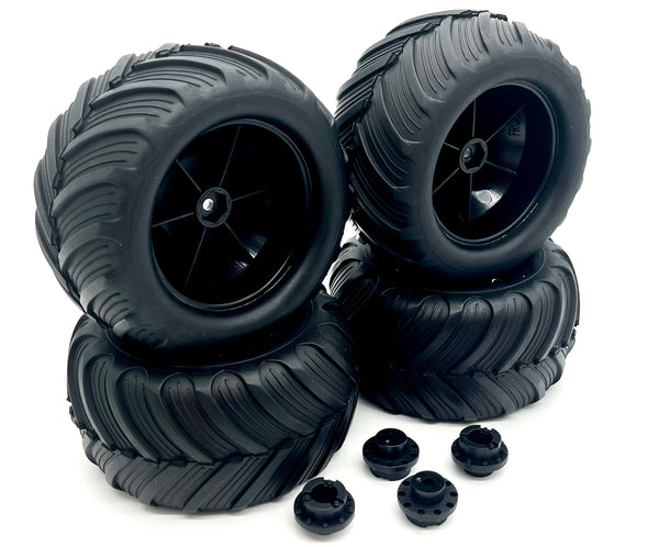 BIGFOOT 4x4 Brushless WHEELS & TIRES 50th Anniversary preglued