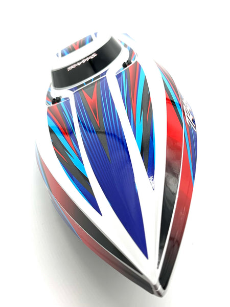 Disruptor Boat HULL & Hatch (Blue graphics 10615 10616) Traxxas