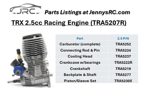 Trx 3.3 an Trx outlet 2.5 Nitro motors