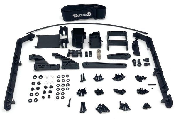 Tekno ET48 2.2 PLASTIC SET (Bags J, K & N) Mud guards, Servo Mount