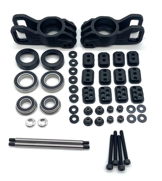 パーツ Young Taka Tekno ET48 2.2 REAR HUB ASSY (Bag F) (hub, bearings, hinge pins