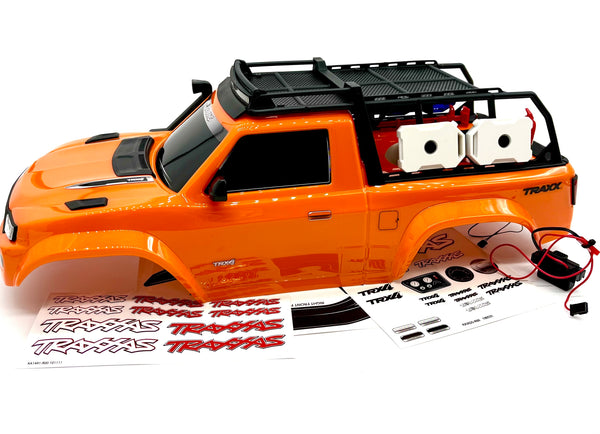 TRX-4 TRAXX - BODY Cover, ORANGE (Shell Factory *CLIPLESS* Painted