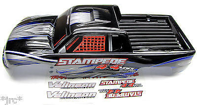 fits Stampede 4x4 VXL BODY Shell (SILVER & BLUE) 67086-4