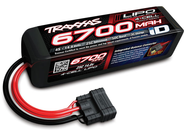X-maxx 4s Traxxas TRA2890X Power Cell 67000mAh LiPo Battery w/ iD