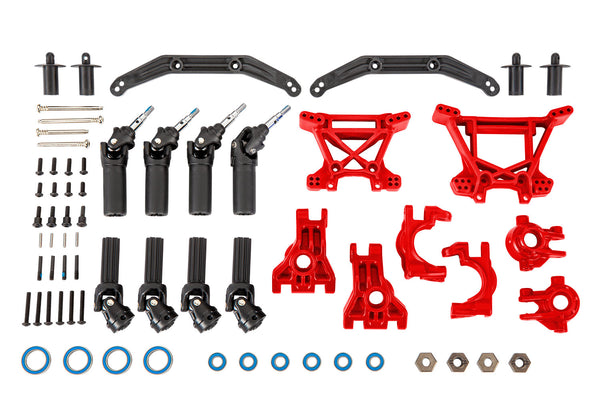 Extreme Heavy-Duty Upgrade Kit TRA9080r RED Hoss/Rustler/Slash 4x4