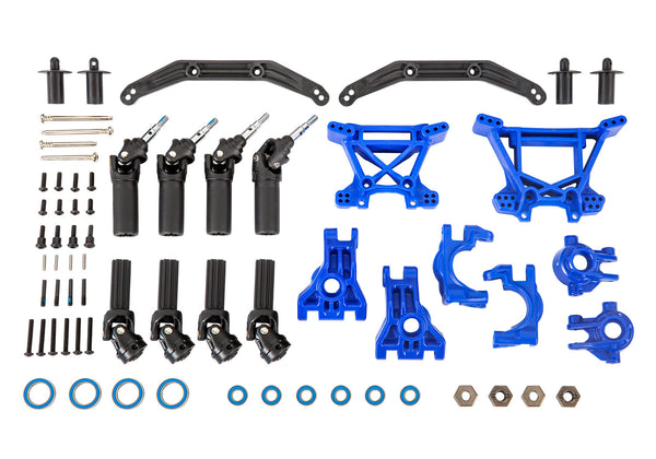 森羅パーツ Extreme Heavy-Duty Upgrade Kit TRA9080x Blue Hoss/Rustler/Slash