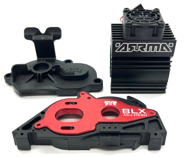 ​アオシマ GIANT FOOT280-III No.3コンステレーション未組立 Arrma INFRACTION 4x4 3s BLX - Aluminum Red Mount Motor Fan