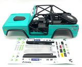 Axial SCX-10 Bronco BODY, w/ Interior, rollcage, spare tire and rack (Teal) AXI03014