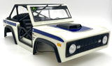 Axial SCX-10 Bronco BODY, w/ Interior, rollcage, spare tire and rack (White) AXI03014