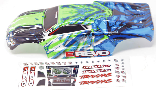 1/16 E-revo BODY, GREEN Blue (Shell cover factory painted Traxxas