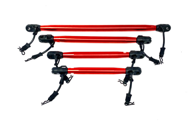 ばら OUTCAST 8S EXB - RED support Braces Bars center front rear Arrma 1