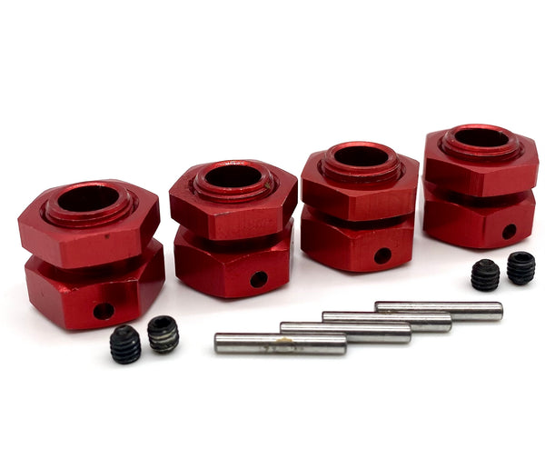 Team Corally SHOGUN - 17mm Hex Hubs (Adaptors drive Wheel Red nuts