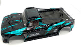 Arrma INFRACTION 4x4 3s BLX - Body Shell (BLACK/TEAL painted decaled trimmed ARA4315V3