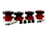 Arrma LIMITLESS v2 6s - 17mm Hex Hubs (Red wheel hexes black nuts pins ARA7116V2