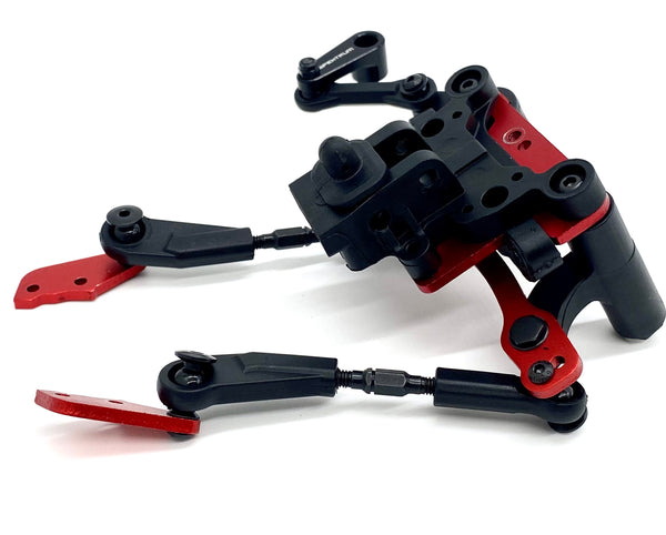 Aluminum Steering Top Plate & Bellcrank For Arrma Kraton 8S & Outcast 8S - Red