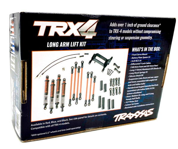 TRX-4 - Long Arm Lift Kit (Black TRA8140) links shocks cables