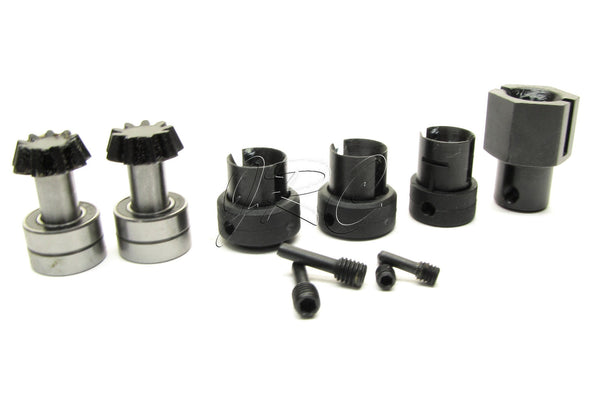 Savage XL FLUX BEVEL GEAR SET 9t, machined DRIVE CUPS x & BEARINGS