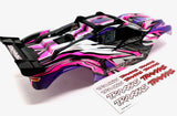 RUSTLER 4x4 BODY Shell (PINK, purple Cover Shell decals clipless mount VXL 67076-4
