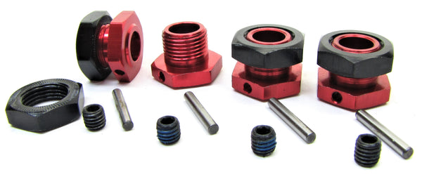 Arrma INFRACTION 6s - 17mm Hex Hubs (Red Wheel hexes, nuts FELONY