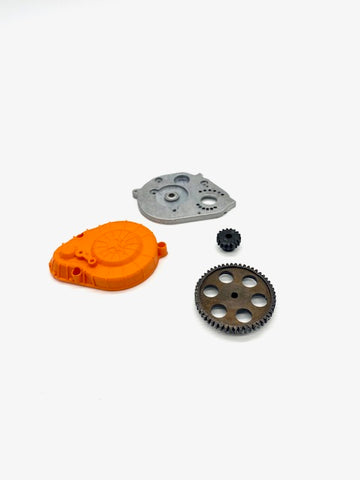 Axial Ryft SPUR, plate and pinion (ORANGE) (AXI232055; AXI232056; AX30843) AXI03005
