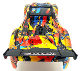 RUSTLER 4x4 BODY Shell (SOLAR FLARE Cover Shell decals clipless mount VXL 67076-4
