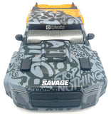 Savage X 4.6 GT-6 BODY Shell Grey/Orange (Cover 160104 Painted) HPI 160100