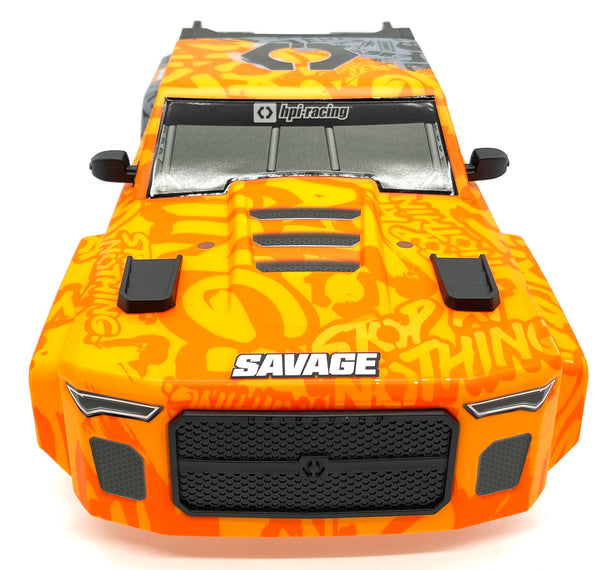 Savage X FLUX V2 BODY Shell Orange/Grey (Cover 160105 Painted) HPI
