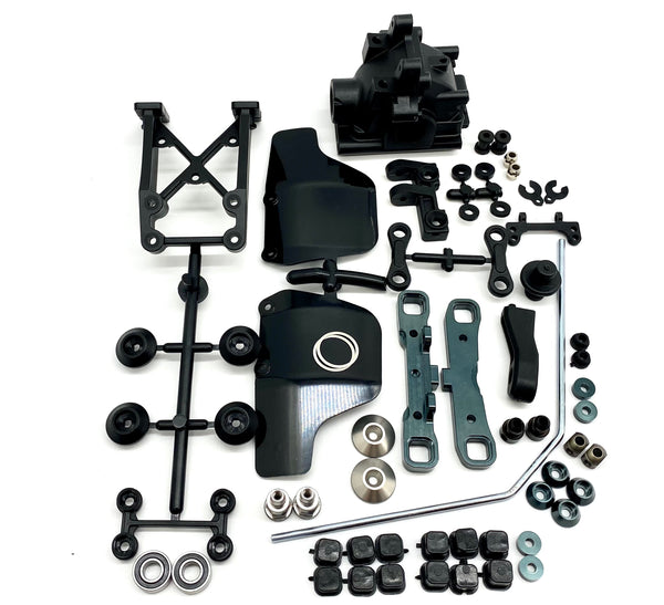 MBX8R Eco REAR SUSPENSION SET (Sway Bar, Arm, Toe In Mount, Gear Box M ...