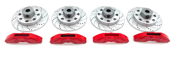 Axial Ryft HEX HUBS Aluminum 12mm, plastic rotors & caliper